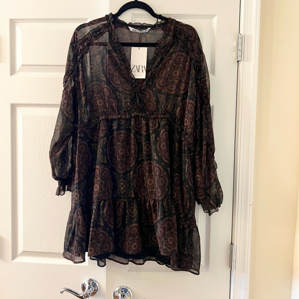 Zara Ruffle Boho Dress - Picture 2 of 5